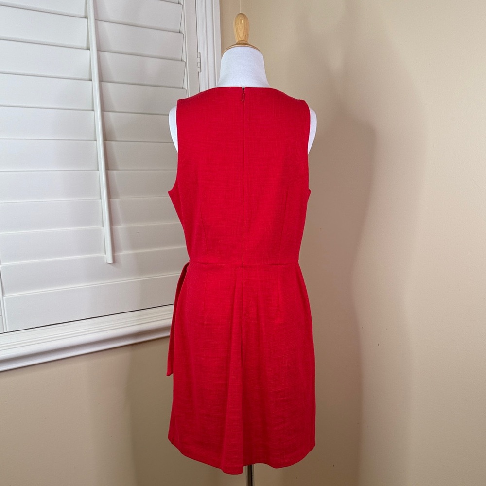 LOFT Red Sleeveless Mini Dress - Picture 3 of 7